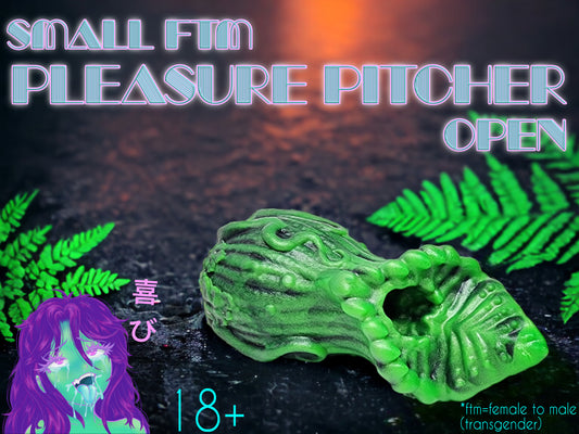 Small FTM Pleasure Pitcher Stroker - Open